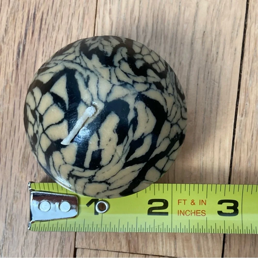Unscented Animal Print Candles (5) 3 Pillars and 2 mini domes